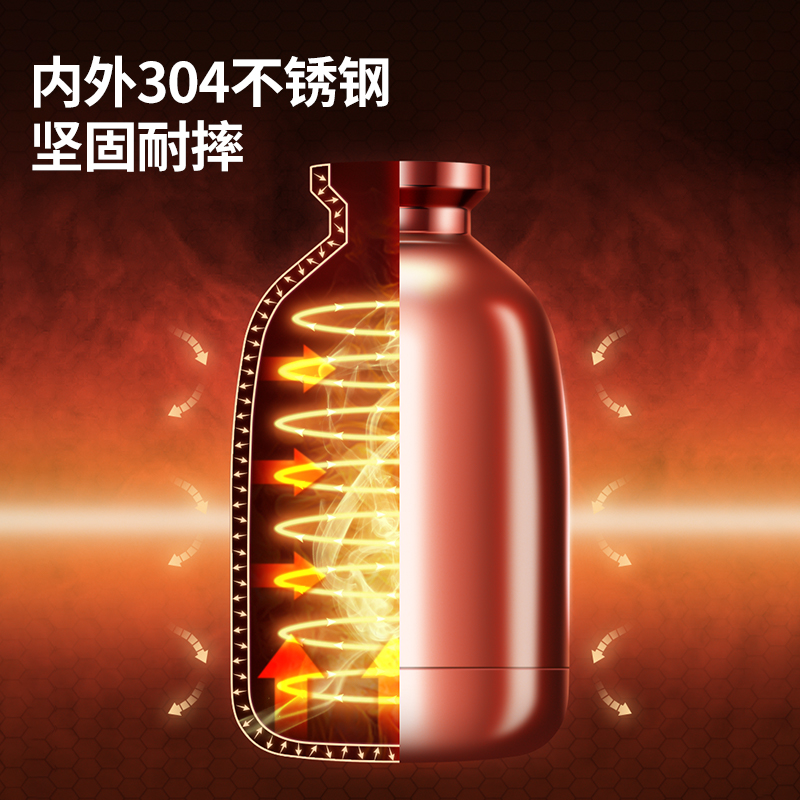 炊大皇保温壶家用 不锈钢保温瓶热水瓶保温壶大容量热水瓶开水壶 不锈钢色高清大图