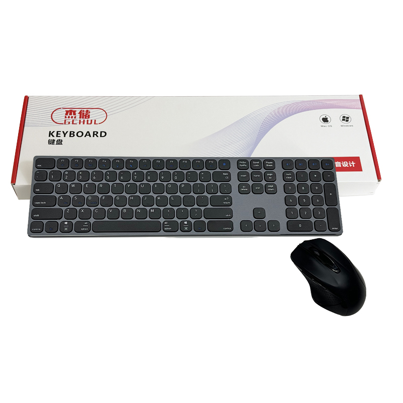 杰储(GCHUL) J200 鼠标加无线办公键盘 键鼠套装 (计价单位:套) 黑色高清大图