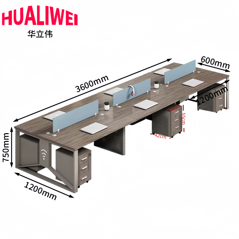 屏风办公桌6高清大图