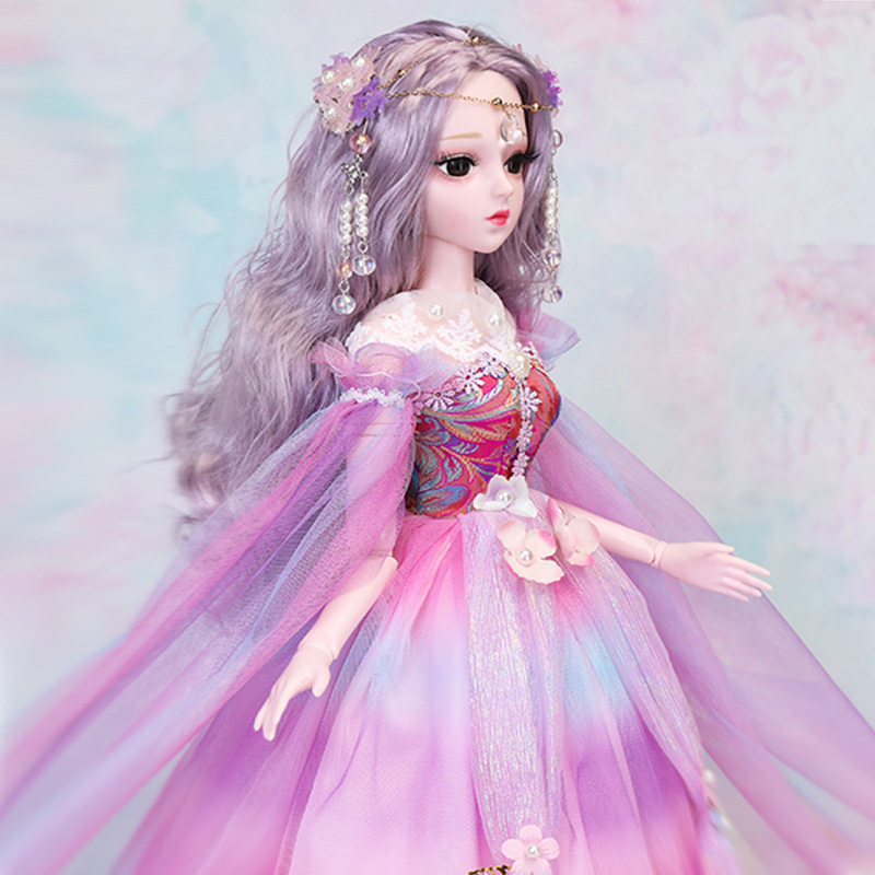 菲妮朵儿60厘米超大号国风彤乐芭比洋娃娃玩具套装女孩公主古装汉服