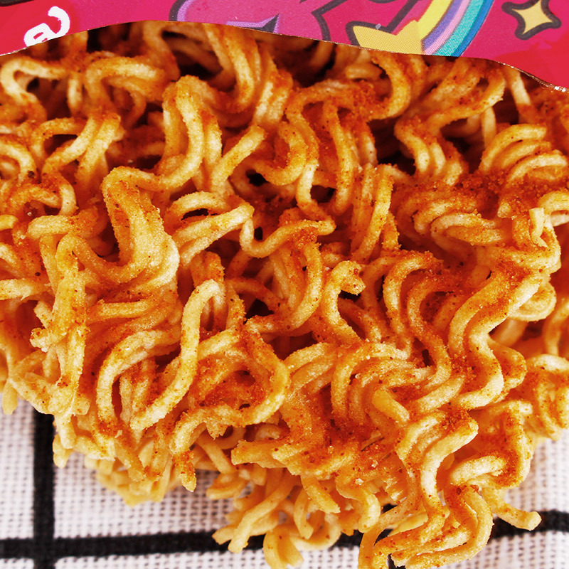 食族人干脆面32g*10*3麻辣口味充饥爆脆面