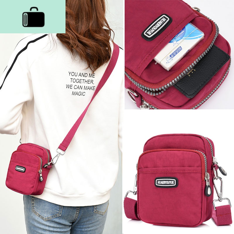 手机包零钱包防水牛津布斜挎小包女迷你单肩包户外运动旅游小背包NEW LAKE