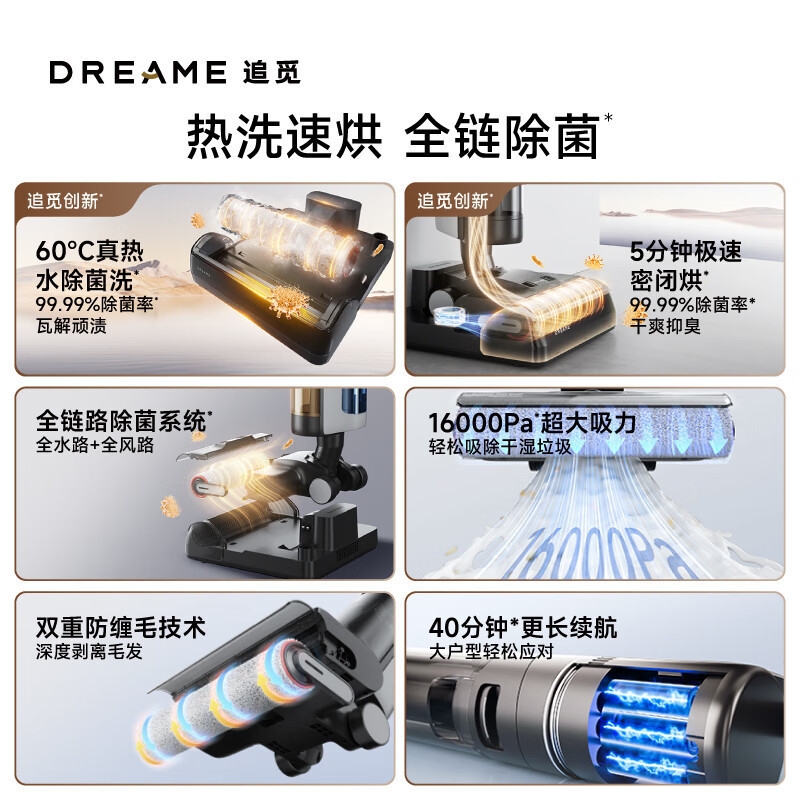 追觅 H20 Pro无线洗地机JY