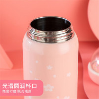 贝瑟斯 微景观彩虹创意亮片304不锈钢女清新少女心保温杯便携水杯