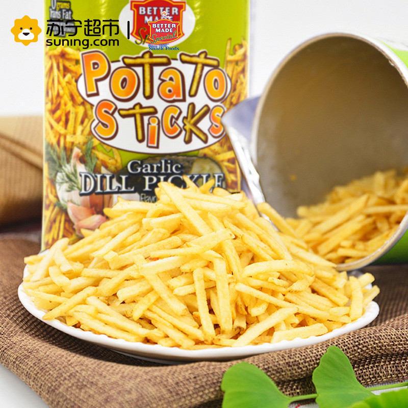 倍特美(BETTER MADE)酸黄瓜味薯条155.9g/罐