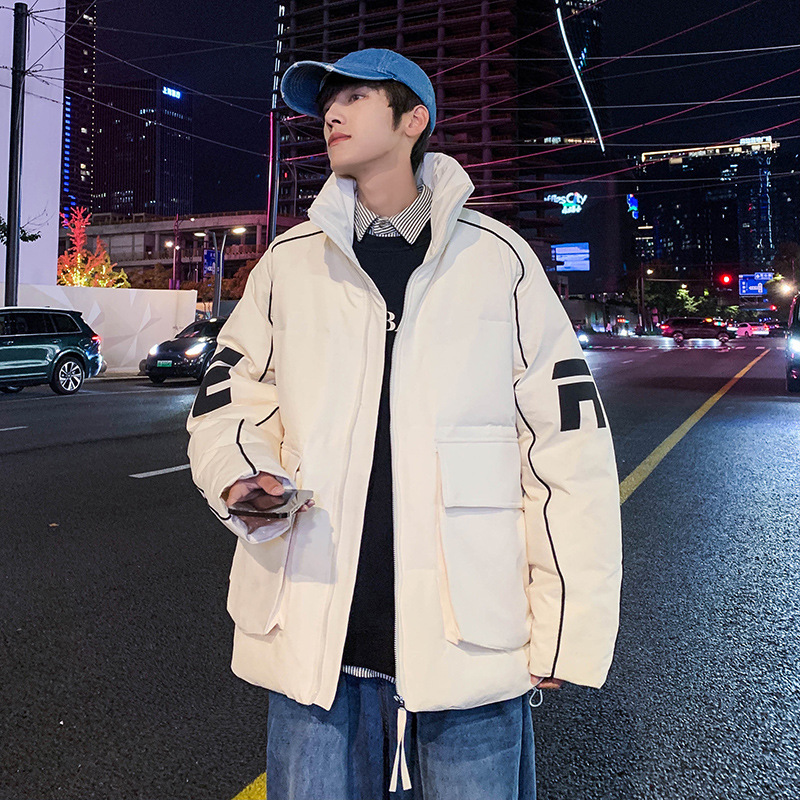 羽绒服男2023年冬季百搭韩版宽松情侣短款外套男女同款
