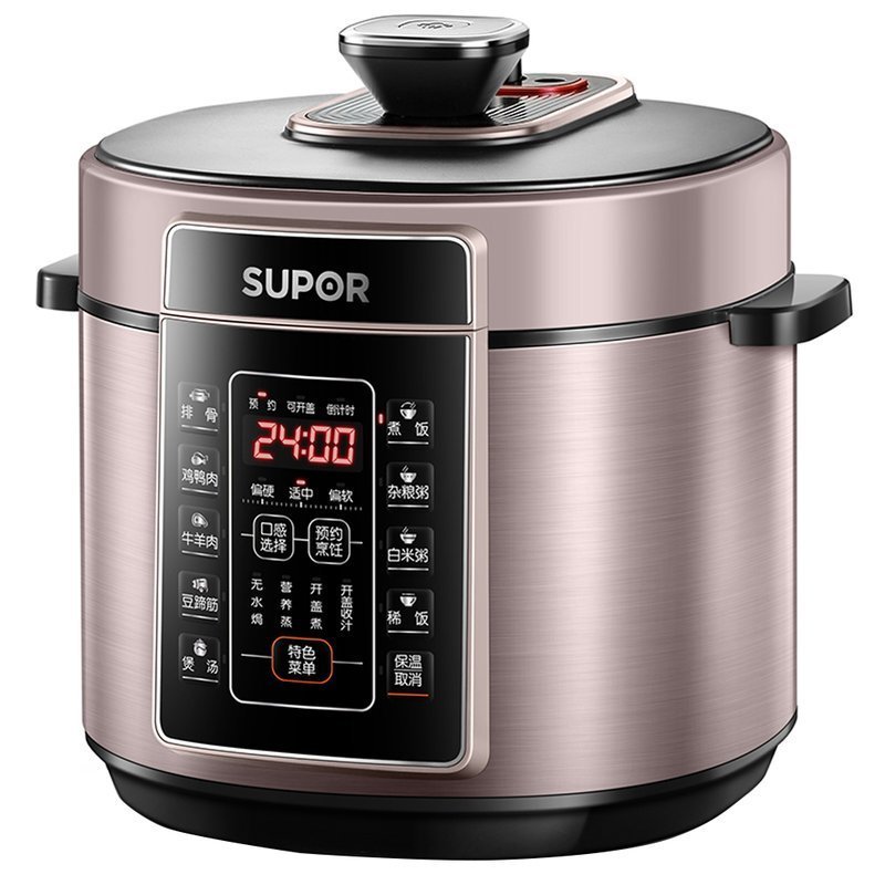 苏泊尔(SUPOR)SY-50YC05Q 电压力锅底盘加热5L预约功能;定时功能;有压力探针 球釜内胆3-6人双胆
