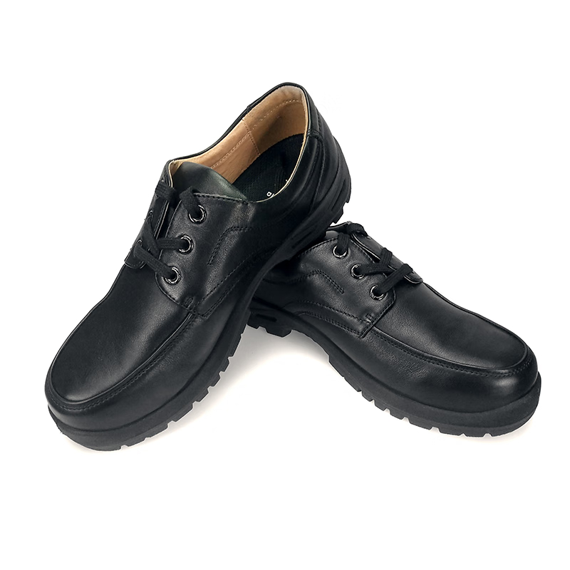 盾王(DUNWANG)商务休闲男士皮鞋真皮工作鞋绝缘电工鞋柔软耐磨行政办公透气舒适 男款 6KV绝缘+防砸8555-3高清大图