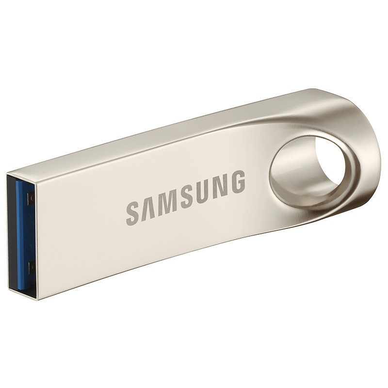 三星(SAMSUNG)BAR系列 64GB 金属外壳五防 USB3.0 高速U盘 银色