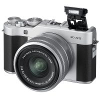 富士(FUJIFILM) X-A5（15-45mm）银黑色 单镜头套装 数码微单相机