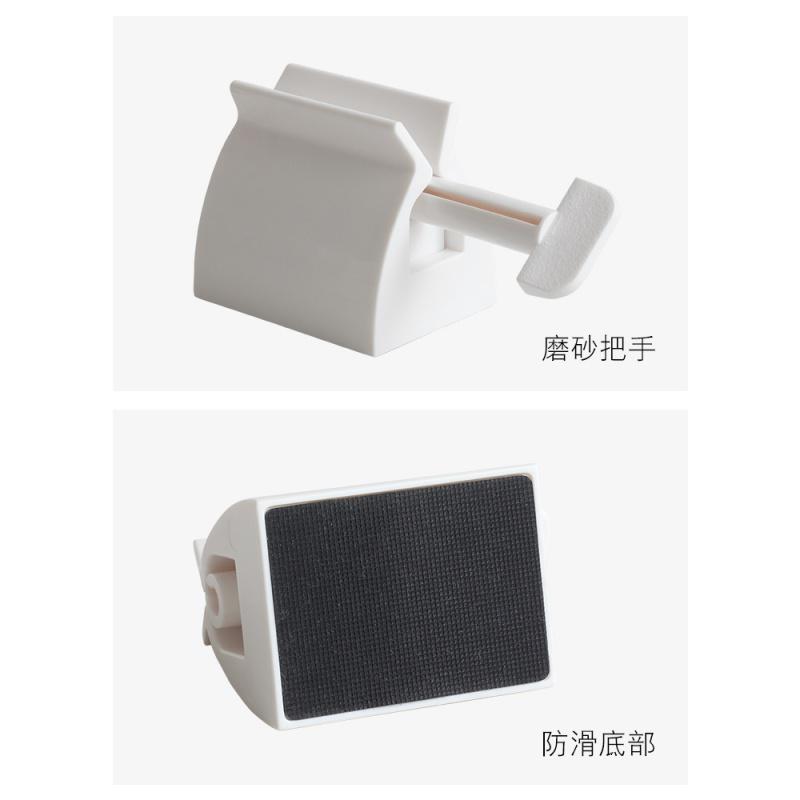 自动挤牙膏器 单个儿童创意懒人挤牙膏 家用挤膏器手动牙膏架 三维工匠 白色1个装高清大图