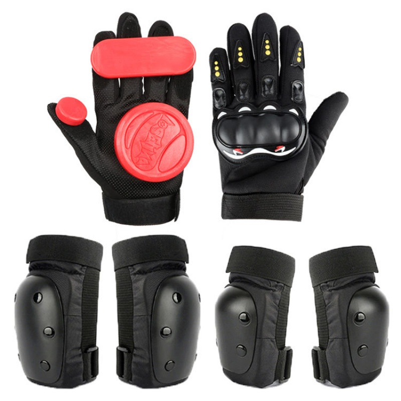 轮滑滑冰溜冰保护儿童全套装备成人防摔护膝男女滑板护具头盔套装串得