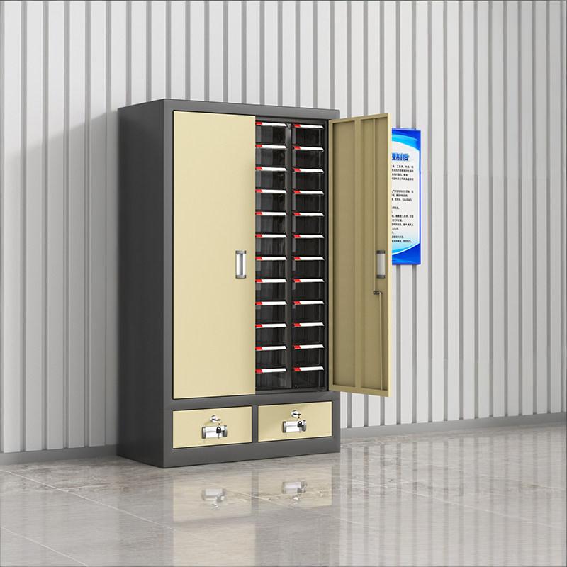 鑫环境 48抽带门+二斗 零件收纳柜 单位:台 28*66*113CM (抽屉颜色 蓝色/透明)