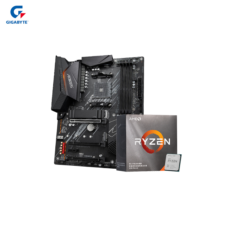 技嘉B550 AORUS ELITE主板+AMD锐龙5 3500X CPU