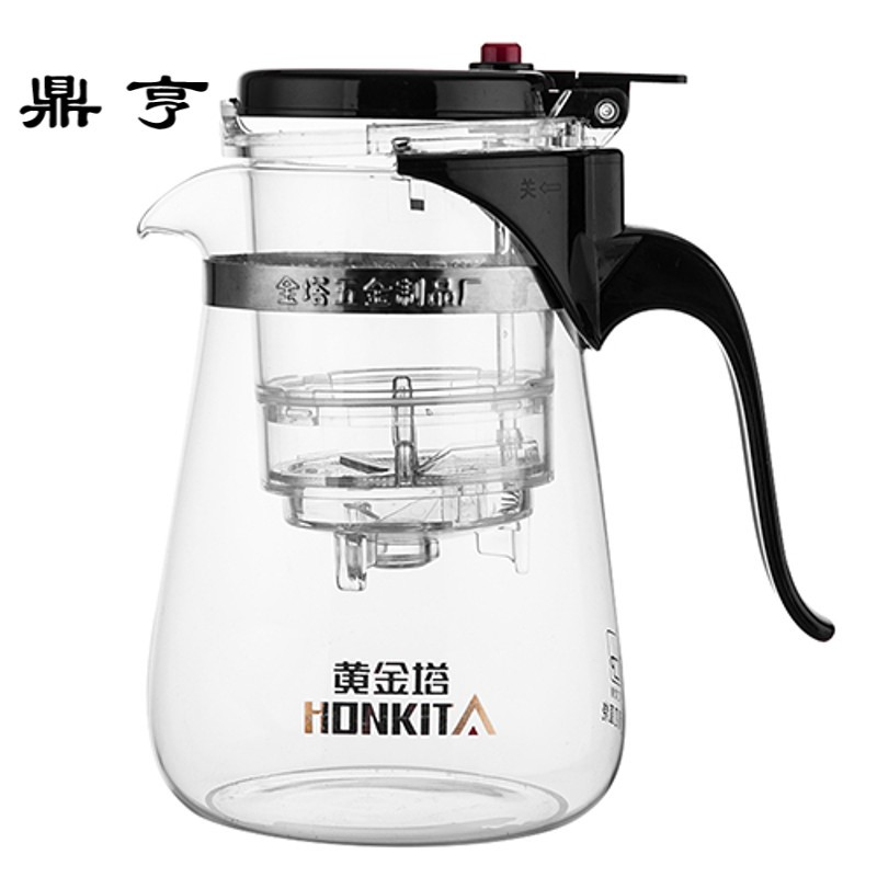 鼎亨玻璃飘逸杯泡茶壶全过滤泡茶杯花茶壶玲珑茶具冲茶壶冲茶器