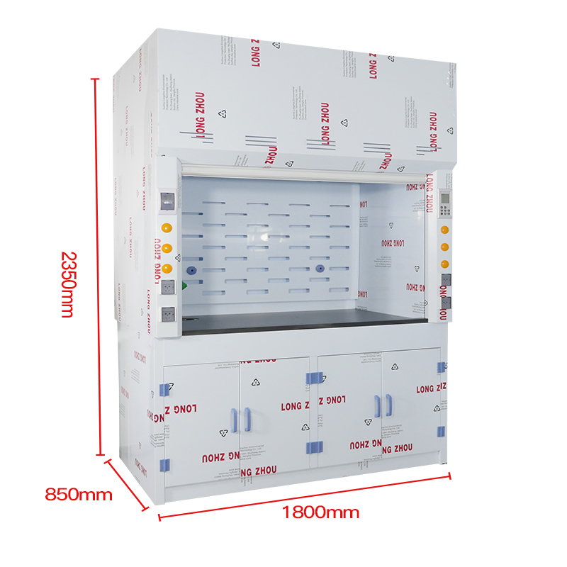 尔迈 实验室PP通风柜PP通风橱 化验室耐酸碱防腐蚀排风柜 1800*850*2350mm高清大图