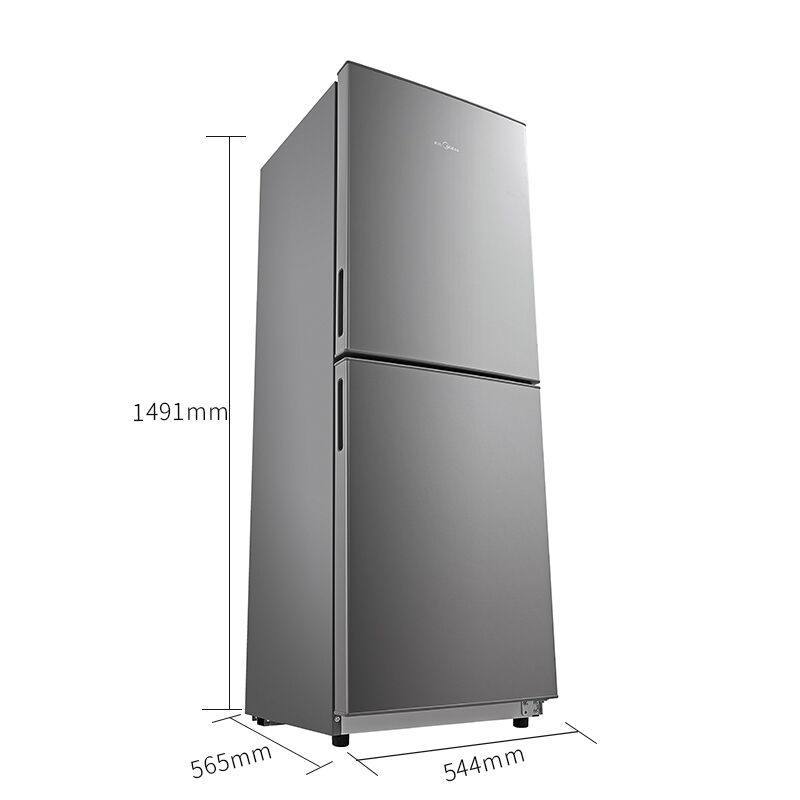美的(Midea)BCD-176M 直冷实用双开门家用电冰箱 节能小冰箱 星际银