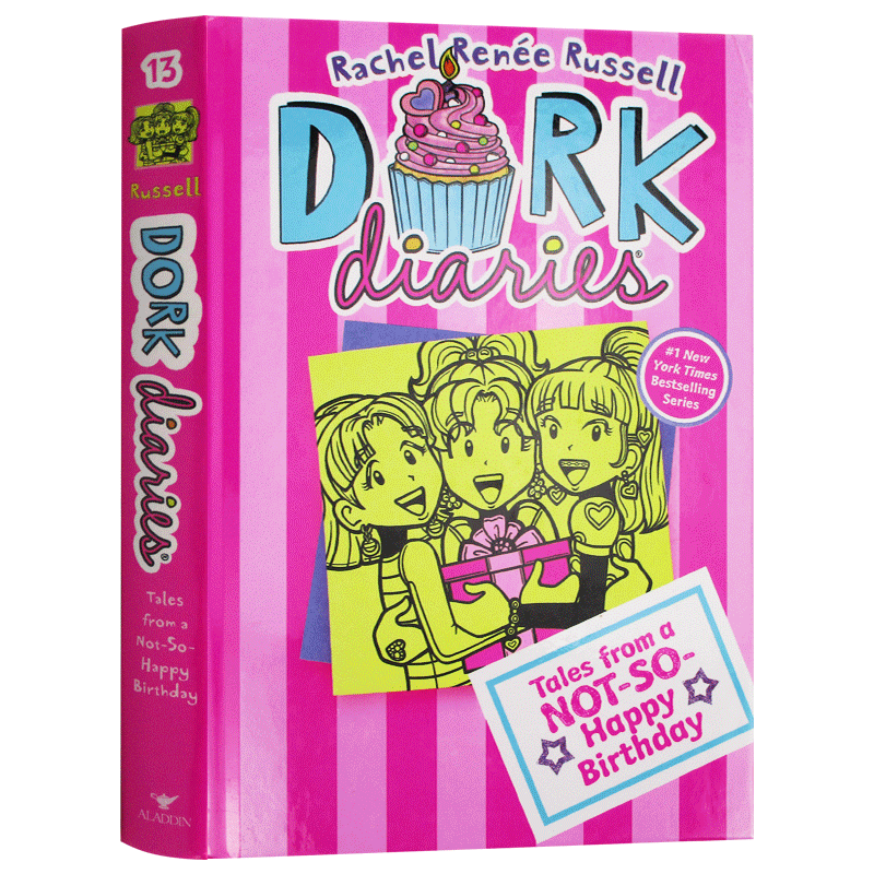 怪诞少女日记1-10 [正版]怪诞少女日记13 英文原版 Dork Diaries 13 女版小屁孩 朵拉日记 英文版儿