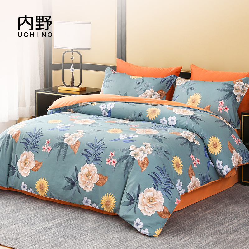 内野(UCHINO) 繁花共舞床品 四件套HU-HY04M57高清大图
