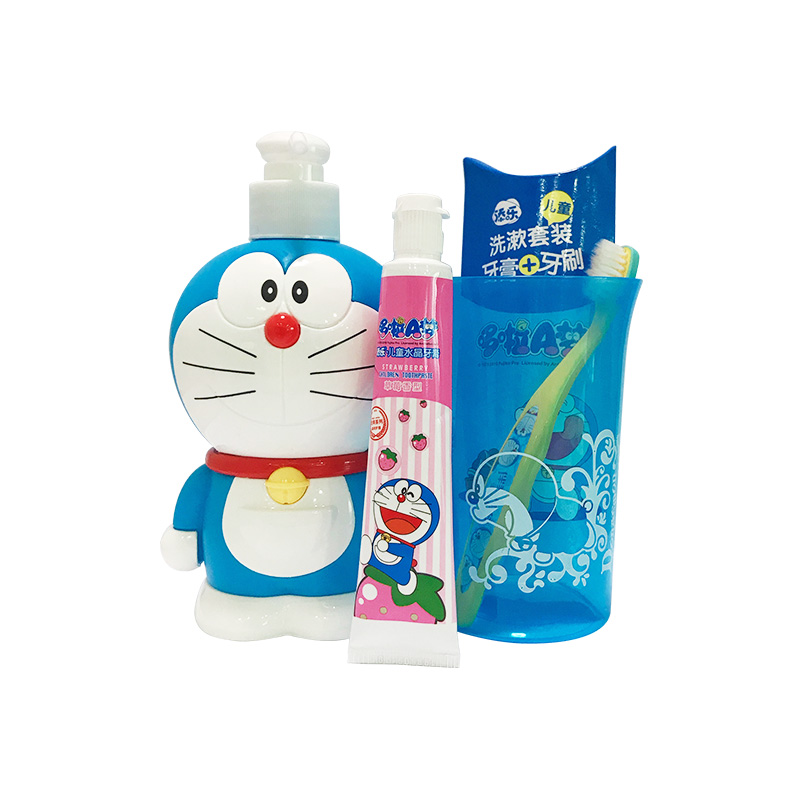 哆啦A梦(DORAEMON) 儿童洗发沐浴露2合1送洗漱套装380g高清大图