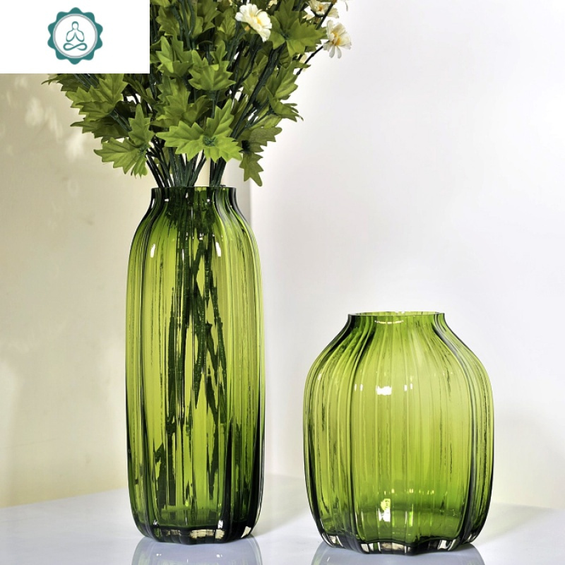 北欧简约时尚条纹玻璃花瓶客厅家居装饰鲜花百合大号插花瓶摆件封后高款蓝色花瓶报价 参数 图片 视频 怎么样 问答 苏宁易购