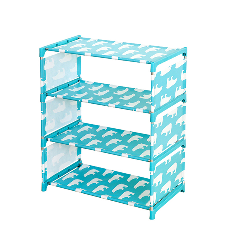 鞋架简易家用口宿舍女鞋柜收纳经济型防尘多层组装小鞋架子高清大图