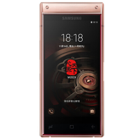 三星（SAMSUNG） W2019 侧边指纹识别翻盖智能商务手机 全网通睿金至尊版（6GB+128GB）