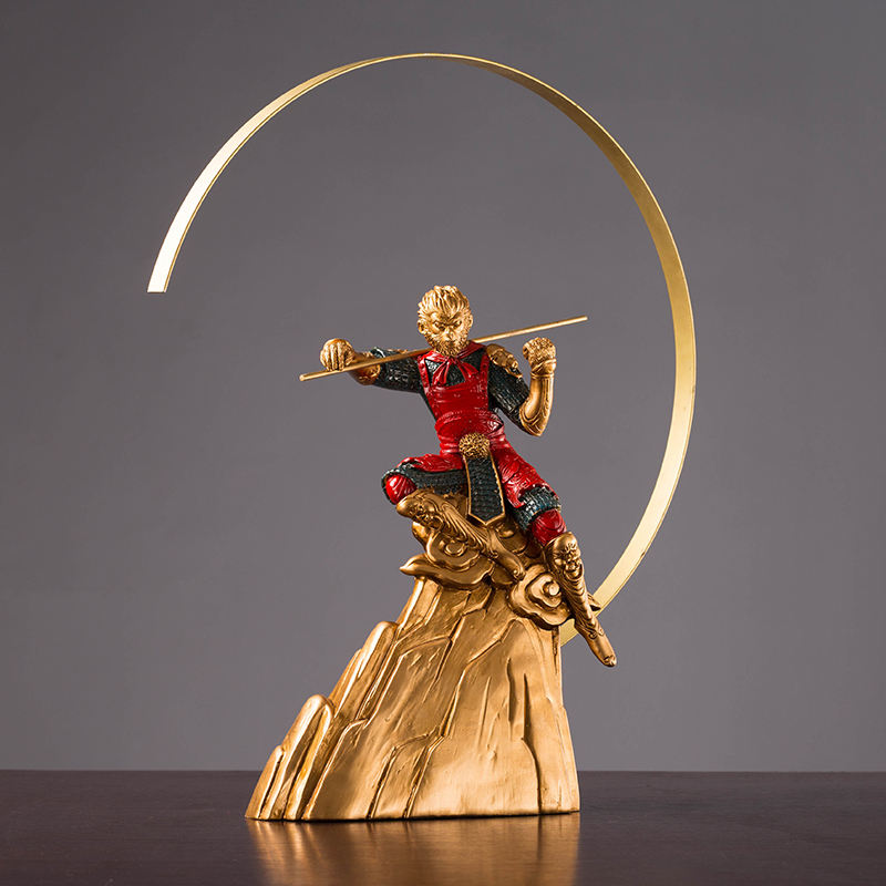 美帮汇齐天大圣孙悟空摆件斗战胜佛家居家装饰品客厅电视柜酒柜玄室内高清大图