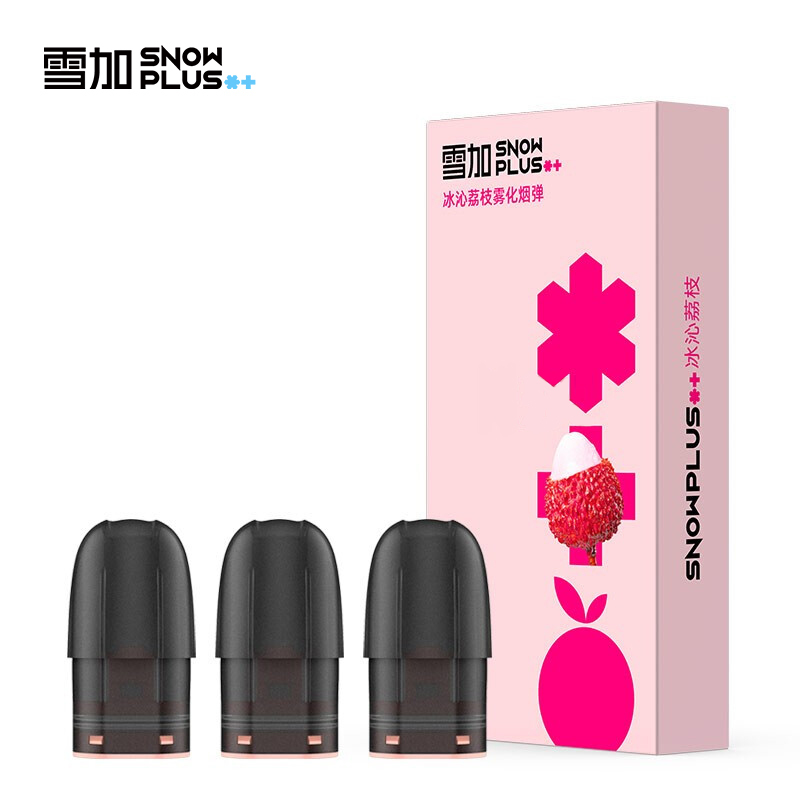 雪加snowplus 电子烟烟弹 烟油换弹 雾化弹 雾化器(每盒包含3颗)