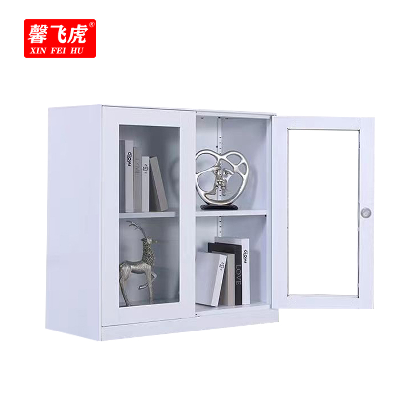 馨飞虎文件柜资料柜矮柜925玻璃对开/台