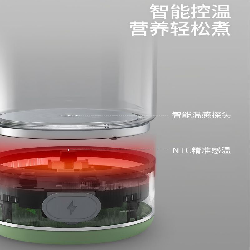 摩飞600ml养生壶MR6086绿色高清大图