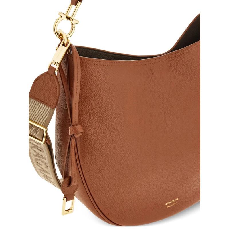 Ferragamo精致牛皮女士中号手提斜挎两用托特包