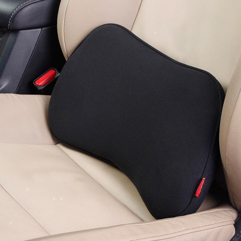 美帮汇汽车腰靠护腰靠垫汽车座椅靠背车用腰枕办公室记忆棉迷你小号