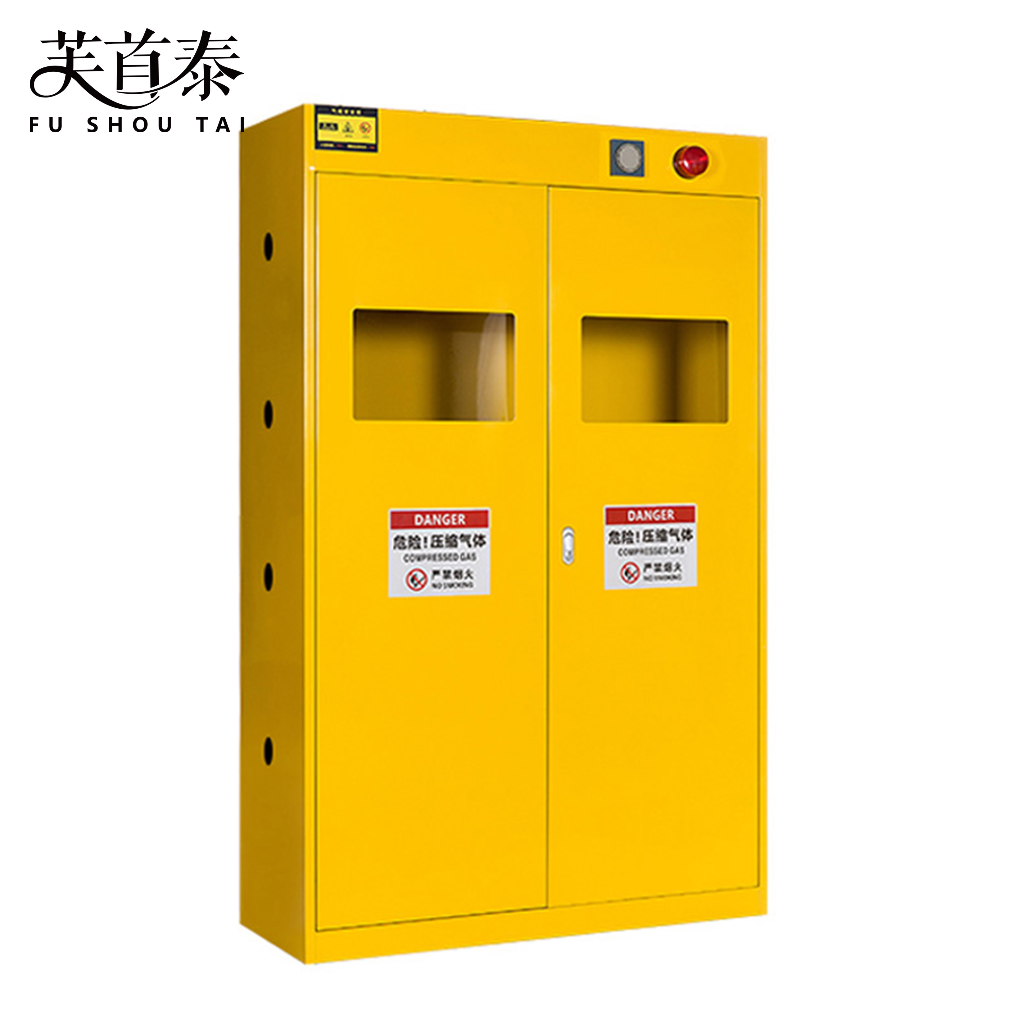 芙首泰防爆气瓶柜三瓶一代报警1200*450*1900mm台高清大图