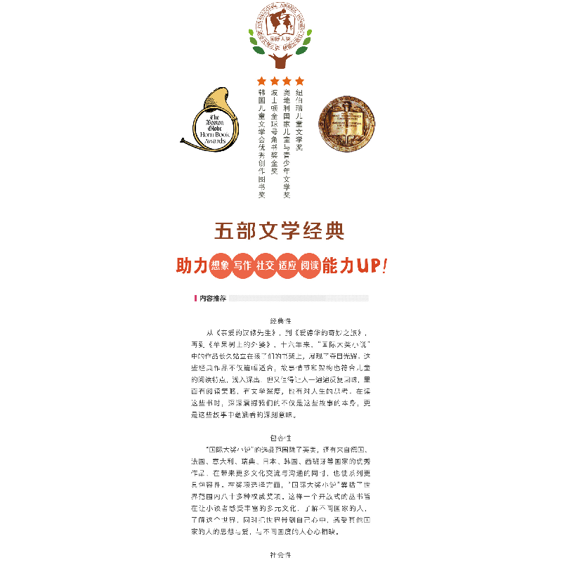 醉染图书国际大奖小说中年级教师(全5册)9787530752296高清大图