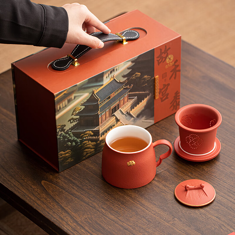 苏氏陶瓷(SUSHI CERAMICS) J0314-1 故宫禾黍办公杯 260ml (单位:个)高清大图