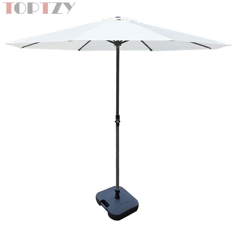 探在途 TZT5072106 户外遮阳伞庭院伞太阳伞露营摆摊伞 2.7米 米白色高清大图