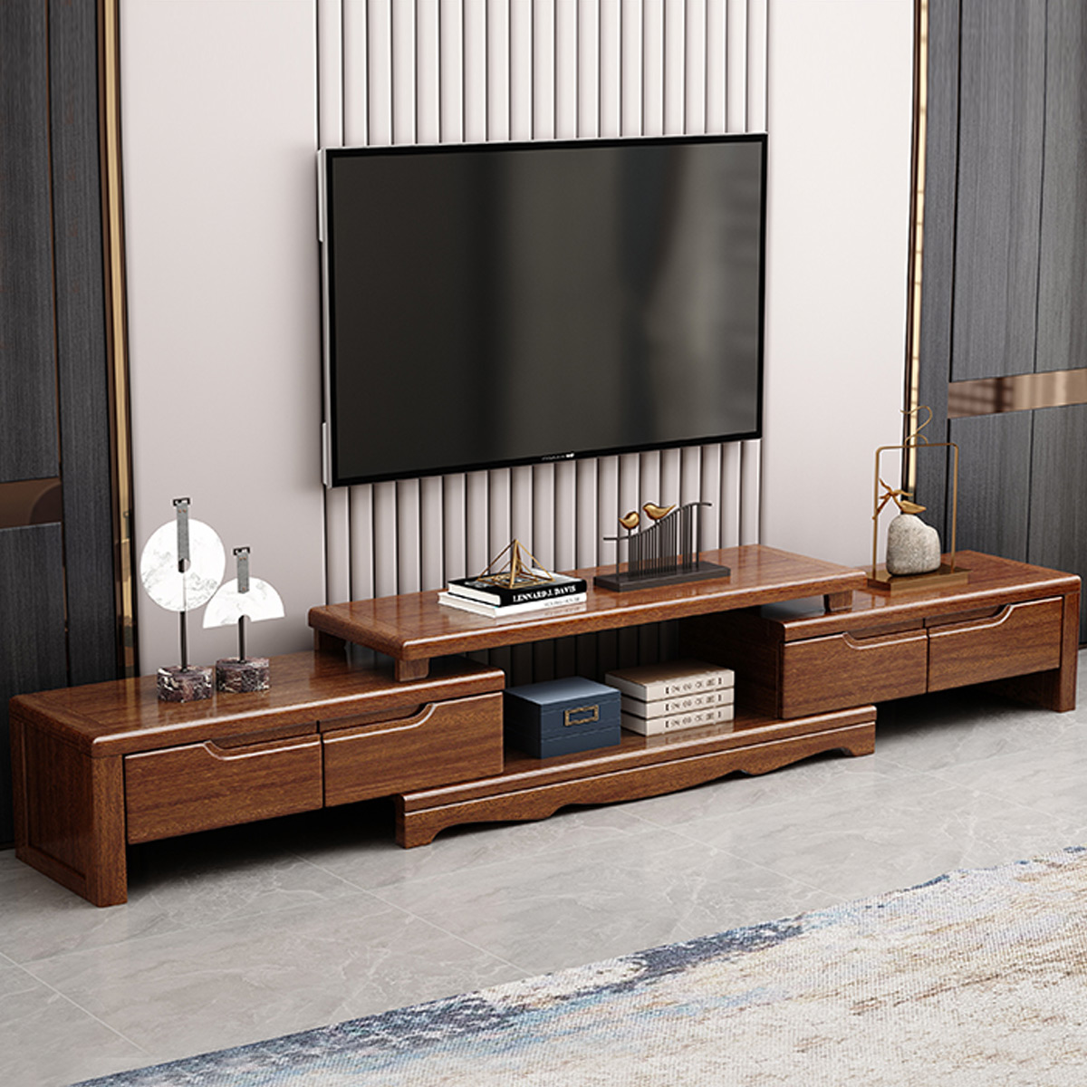 五金轻奢点缀橡胶木实木脚雪山白岩板林氏木业家具旗舰店1评价[每满