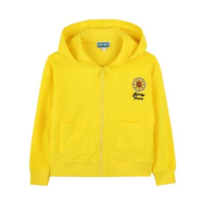 高田贤三(Kenzo)有机棉拉链开合连帽长袖运动卫衣男童青少年春秋