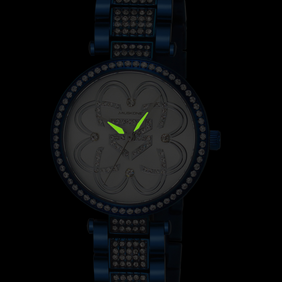 妙时空(MIUSKONE)别致典雅系列 施华洛世奇镶嵌 亮色手表 搭配衣服 异域风情 瑞士机芯 MS21高清大图