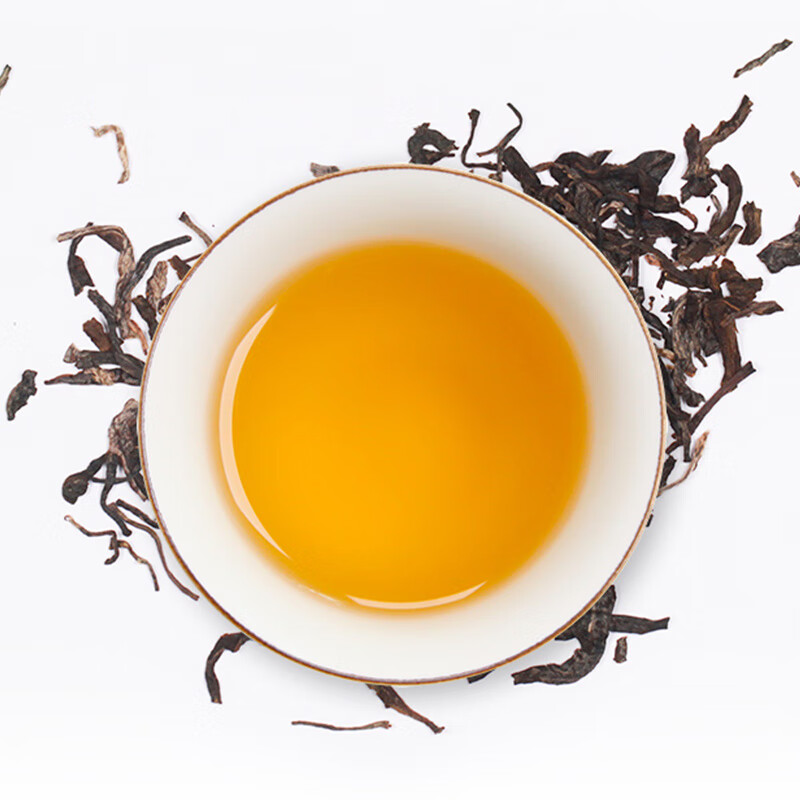 大益茶叶 普洱茶饼茶 旧版福禄双喜生茶熟茶组合 357g*2饼高清大图