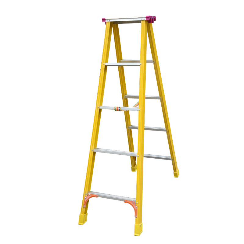步步稳半绝缘梯子双面人字梯家用工程梯电工玻璃钢人字梯登高梯