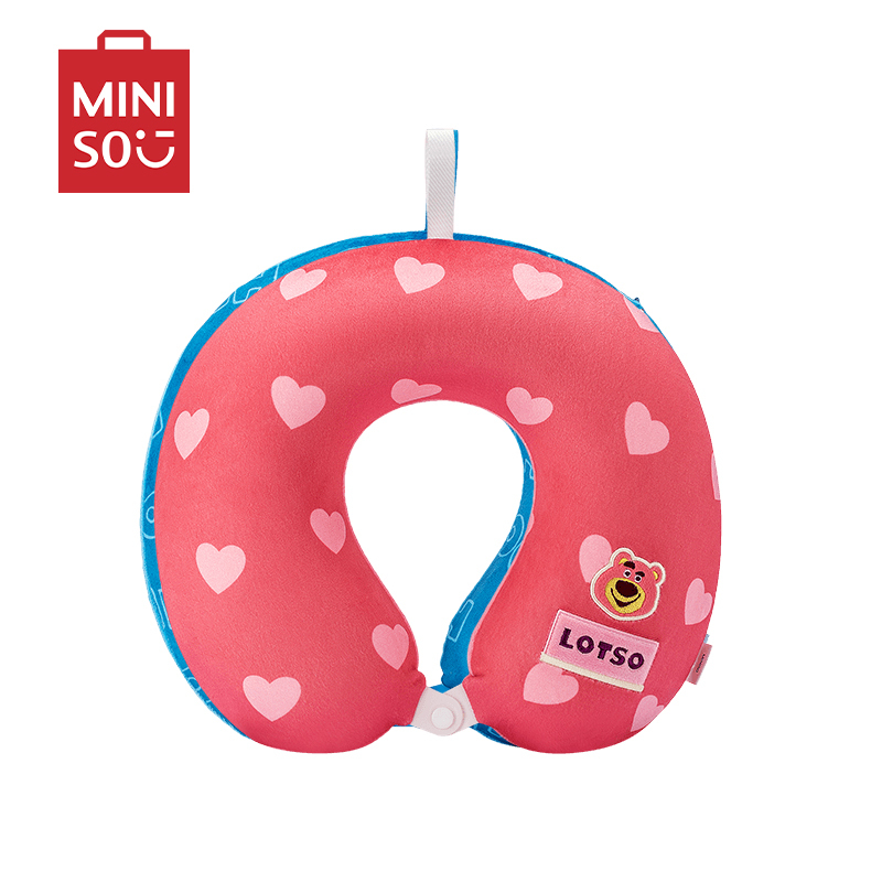 名创优品(miniso) 玩具总动员记忆棉可拆旅行车用便携创意玩偶[草莓熊]