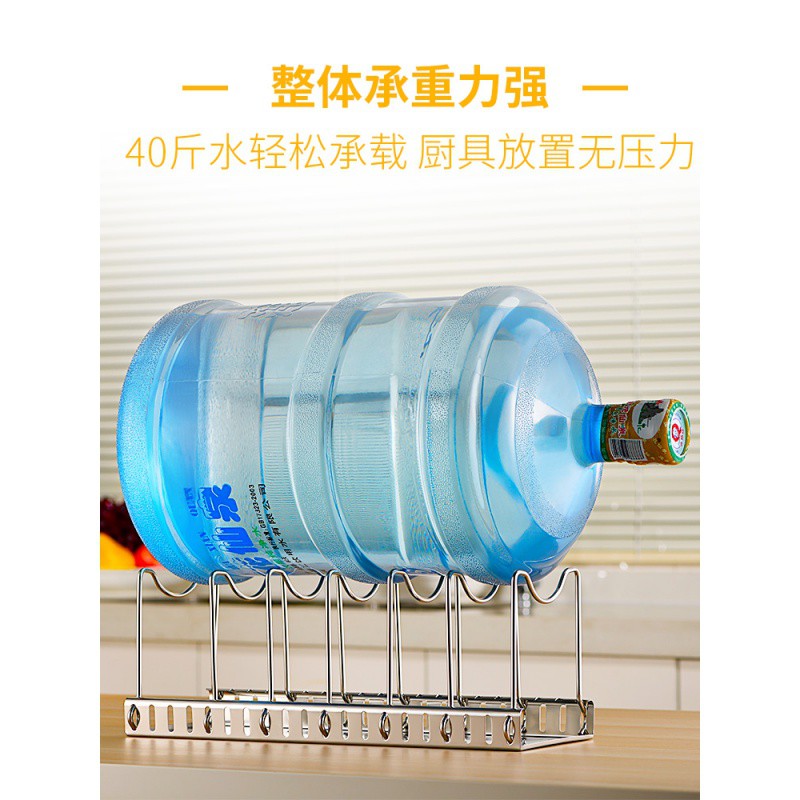 304不锈钢坐式锅盖置物架子 厨房家用台面放菜板锅具平底锅收纳架收纳层架 三维工匠高清大图