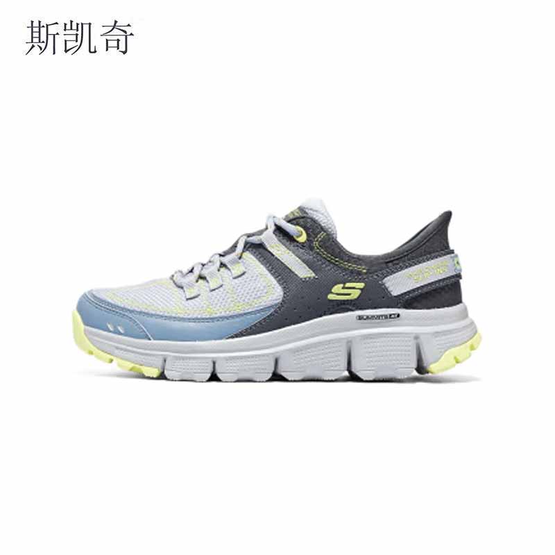 斯凯奇 女网面透气休闲鞋 180147/BLYL-5 双高清大图