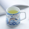 言艺(yanyi) 茶杯 陶瓷水杯功夫办公室泡茶杯带过滤三件套400ml 雁飞鱼跃