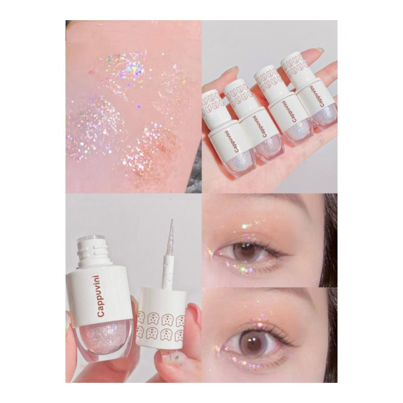 小熊保龄球液体眼影亮片闪粉学生人鱼彩妆单色牛郎眼影