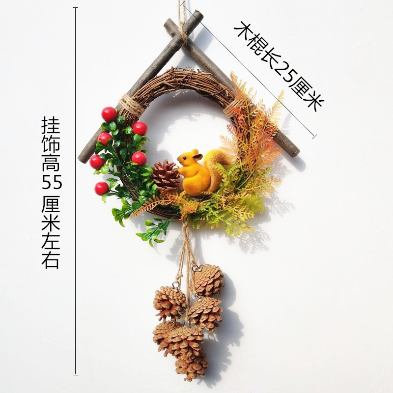 干树枝环创装饰品墙上diy创意壁挂墙面装饰挂件壁饰