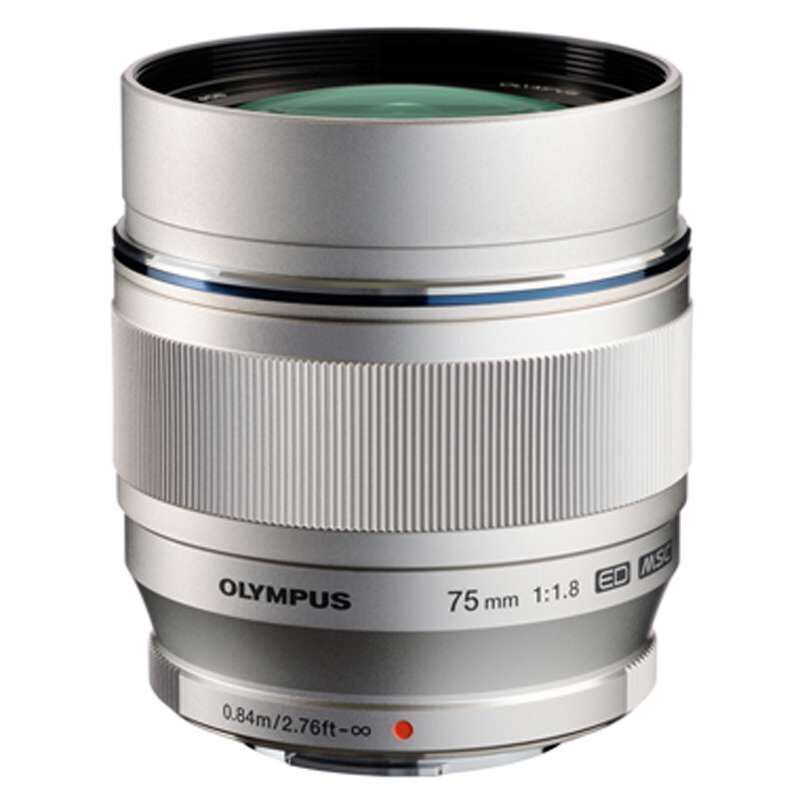 奥林巴斯(OLYMPUS)75mm f1.8广角定焦镜头 微单镜头 银色 奥林巴斯卡口 58mm 远摄定焦高清大图