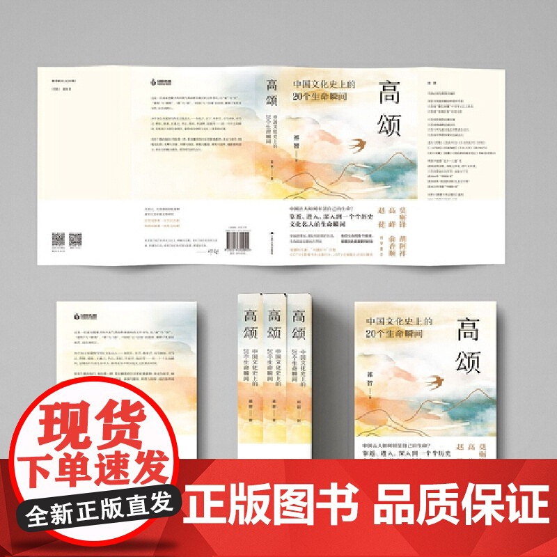 高颂:中国文化史上的20个生命瞬间(书作家、青少年人气作家祁智重磅新作。) 预计发货04.19高清大图